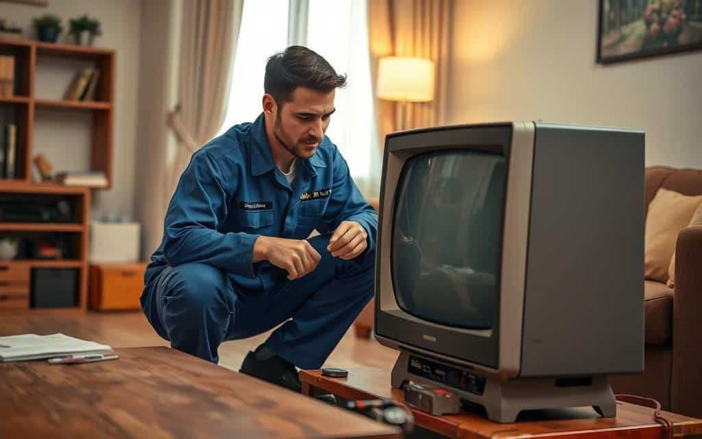 فني تصليح تلفزيون متنقل