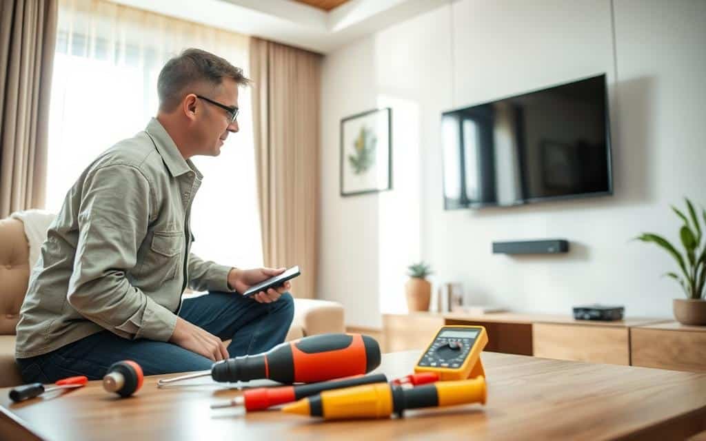 فني تصليح تلفزيونات
